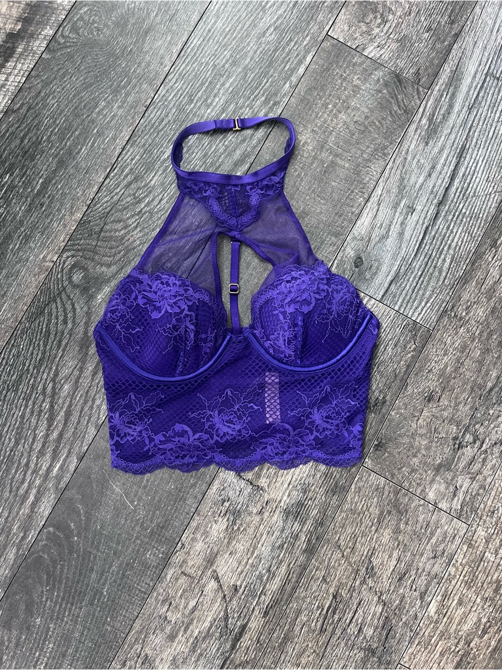 NWT Victoria's Secret Very Sexy High-Neck Lace Corset Top - XS